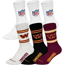NFL 6Pack Crew Socks Unisex Socken