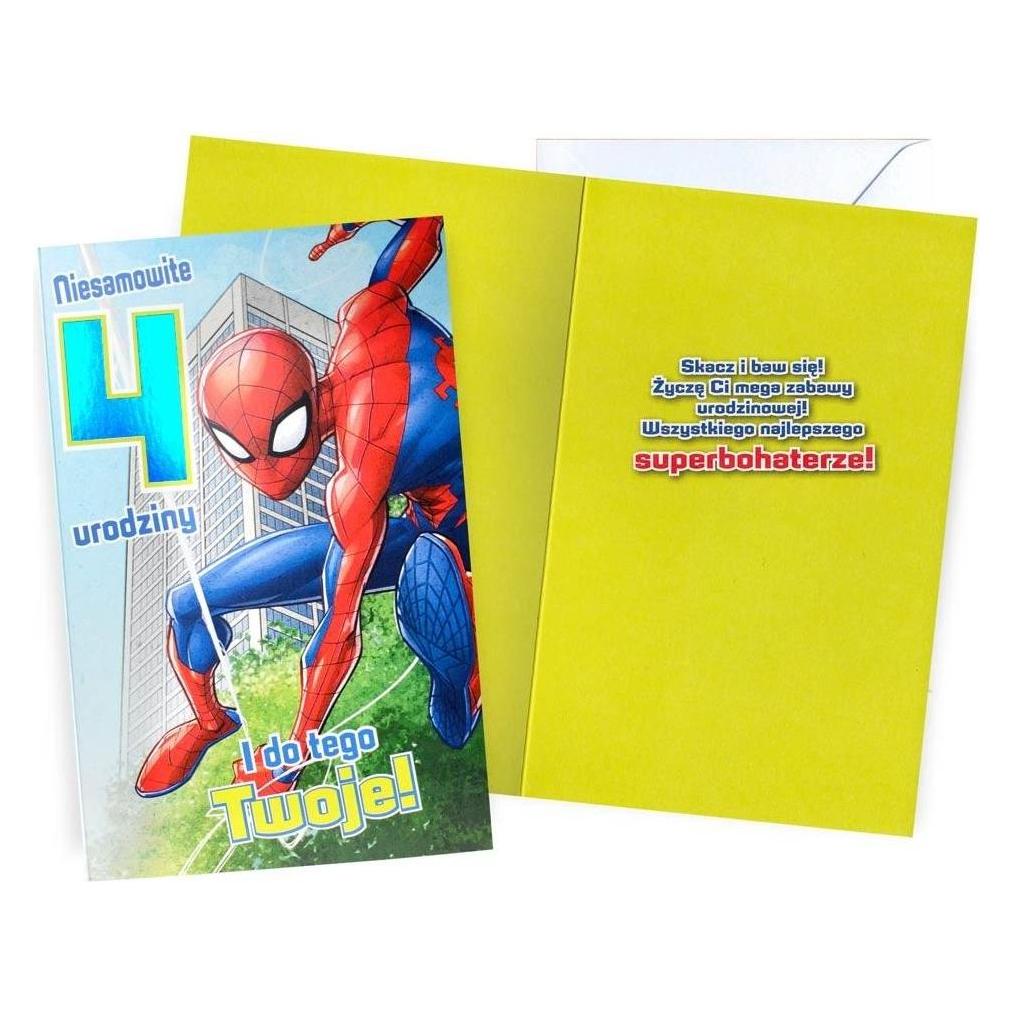 Kukartka Spider-Man-Pass zum 4. Geburtstag (47597306)