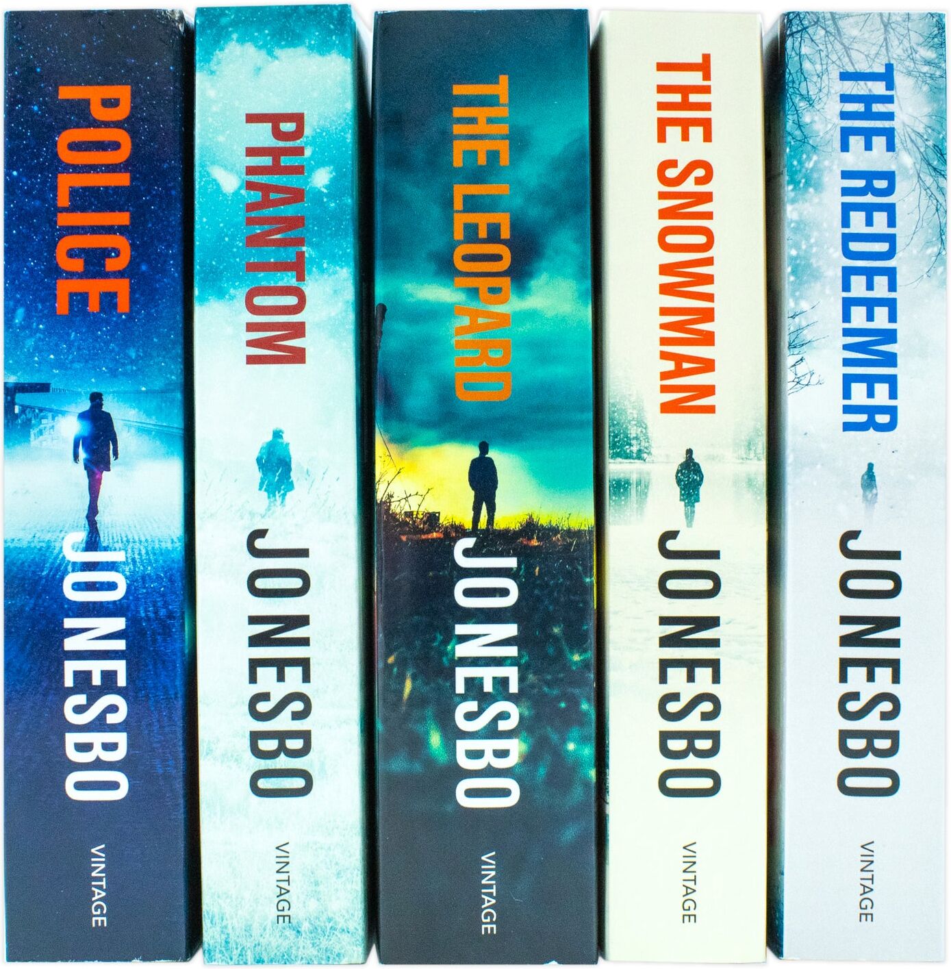 Vintage Publishing Harry Hole Series 6-10 Collection 5 Books Set by Jo Nesbo - The Redeemer, The Snowman, The Leopard, Phantom & Police - Paperback Crime Thriller Box