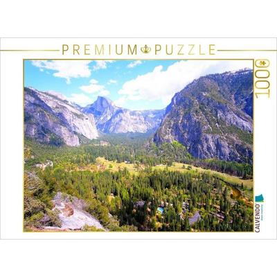 CALVENDO Puzzle Yosemite Valley - Kalifornien | 1000 Teile Lege-Größe 64x48cm Foto-Puzzle für glückliche Stunden