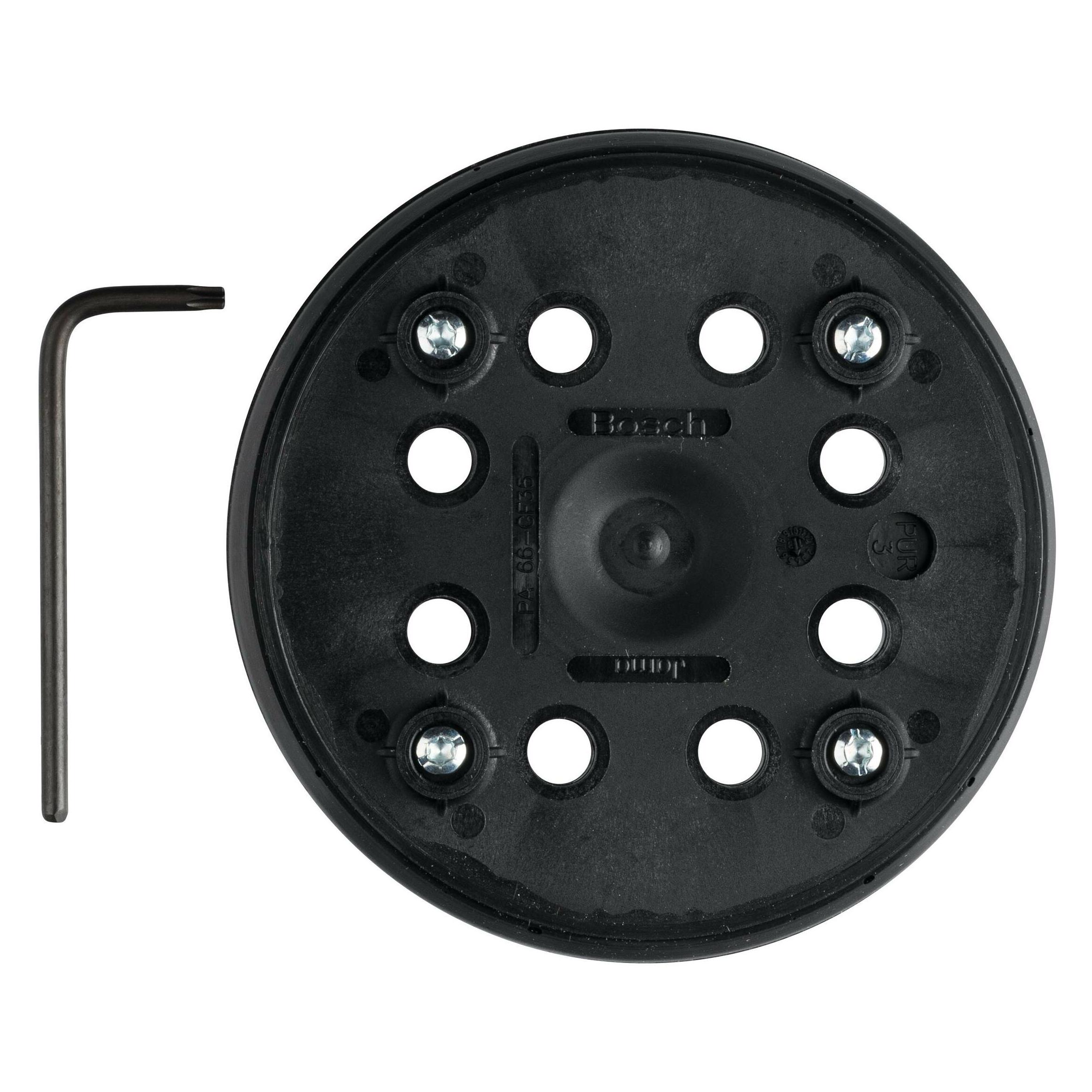 Bosch Professional Zubehör Schleifteller mittel, 125 mm, 8, für PEX 270 A, PEX 270 AE (2608601169)