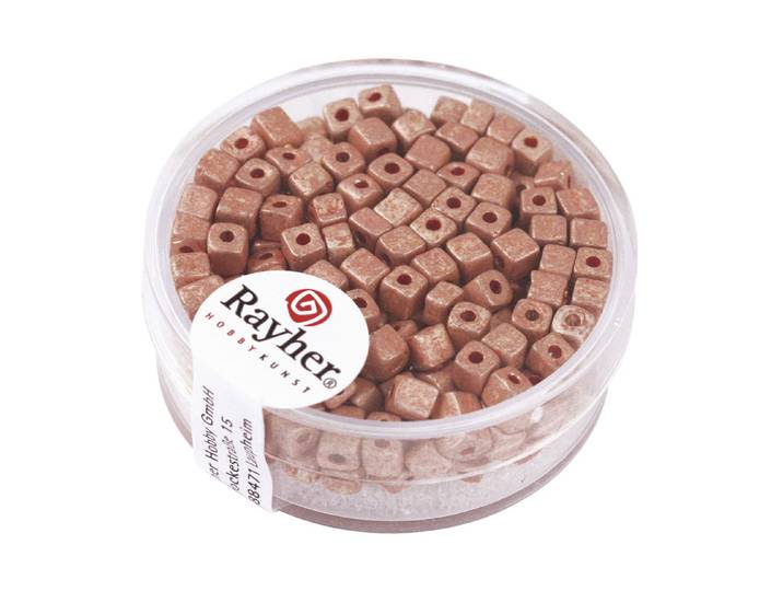 Rayher Metallic-Würfel Matt 3.4 mm 15 g