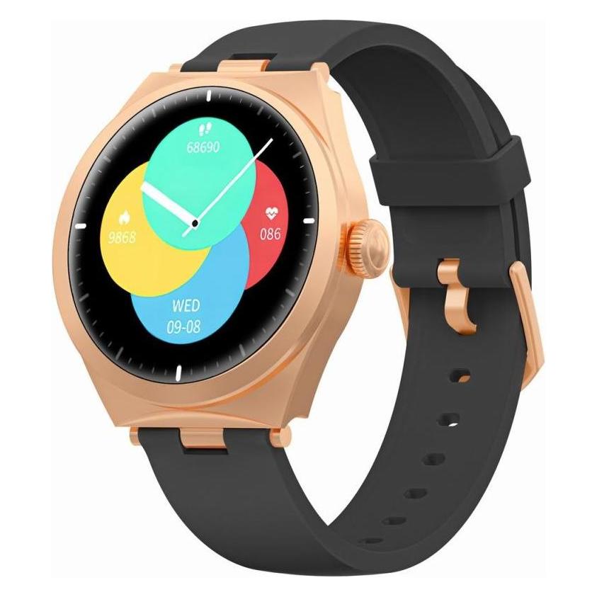 Gravity Smartwatch Smartwatch Różowe Złoto Czarny GT25-3 (40 mm, Kunststoff, Rose Gold, Schwarz, ohne SIM) (GT25-3)