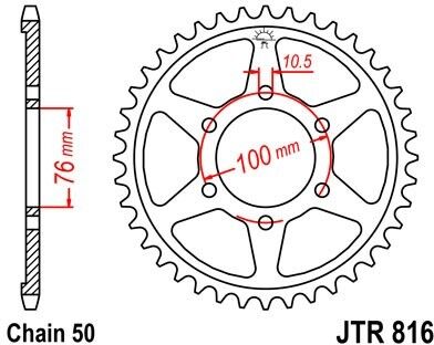 JTSPROCKETS JTR816.43 Kettenrad