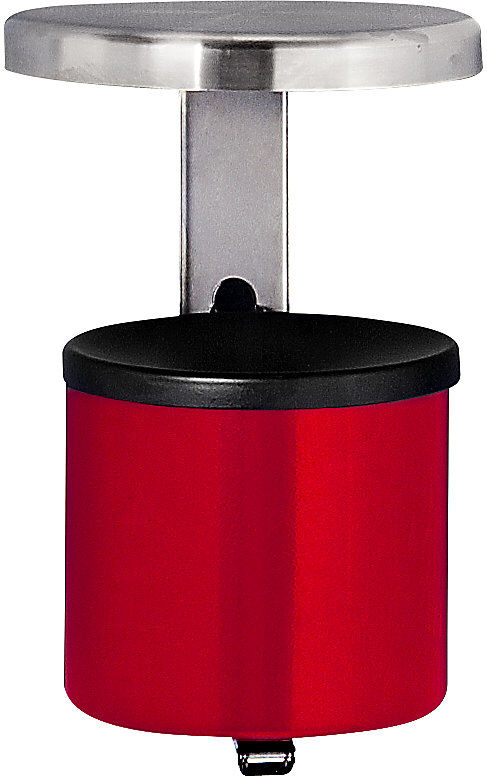kaiserkraft Sicherheits-Wandascher mit Dach, 2,25 l, Höhe 285 mm, rot, Stahlblech