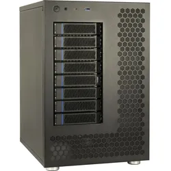 Inter-Tech NAS-8 HDD-Gehäuse Schwarz 2.5/3.5"