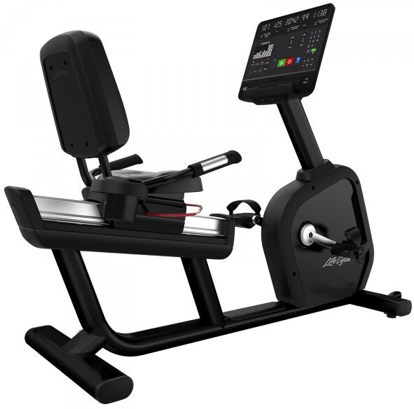 Life Fitness Aspire Recumbent Bike SL Console Smooth Charcoal