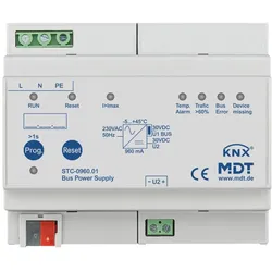 MDT STC-0960.01 KNX Busspannungsversorgung mit Diagnosefunktion, 6TE REG, 960 mA STC096001