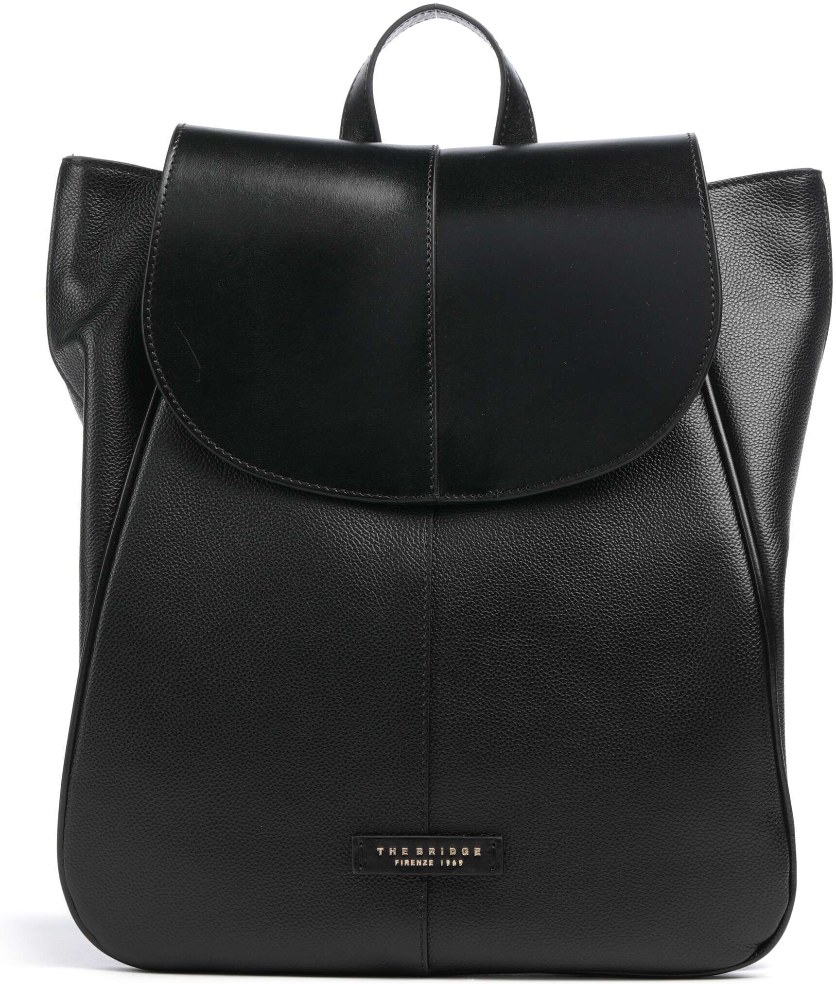 The Bridge Elisabetta Rucksack aus Leder, schwarz