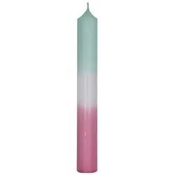 Dip Dye Stabkerze - Mint-Pastellaltrosa 1Stk.