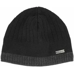 Eisglut Eislgut Herren Montreal Merino Strickmütze - STK - SCHWARZ