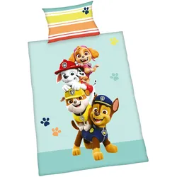 Herding PAW PATROL Flanell Wende-Bettwäsche Paw Patrol 40x60 / 100/135 cm, mehrfarbig