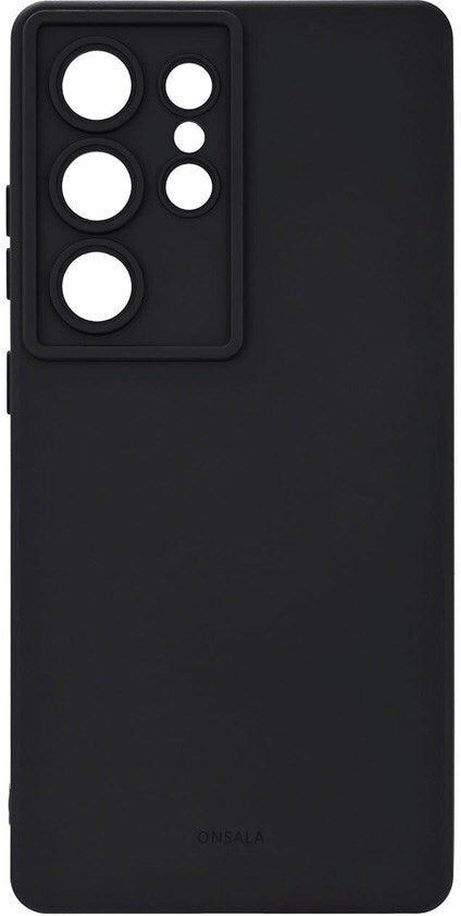 Onsala Samsung Galaxy S25 Ultra Silikone Touch Mobil Cover - Black