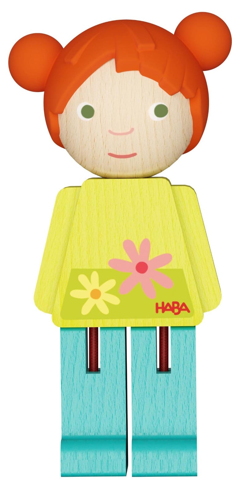 HABA Mijn Eerste Bouwwereld Vriendin Liz - Houten figuur en educatief speelgoed voor peuters