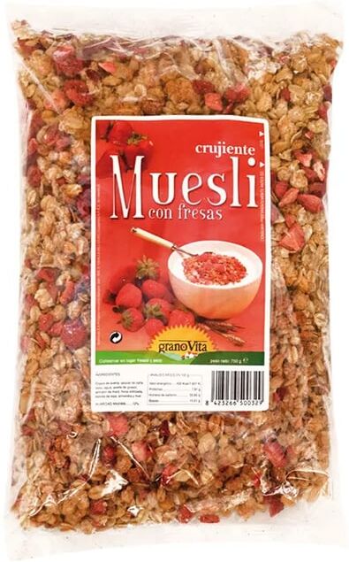 Granovita MUESLI CROCANTE COM MORANGOS 750g