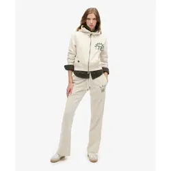 Superdry für Damen. W7011094A Athletic Low Rise Flare Jogger-Hose cremeweiß (M), Lässig, Baumwolle