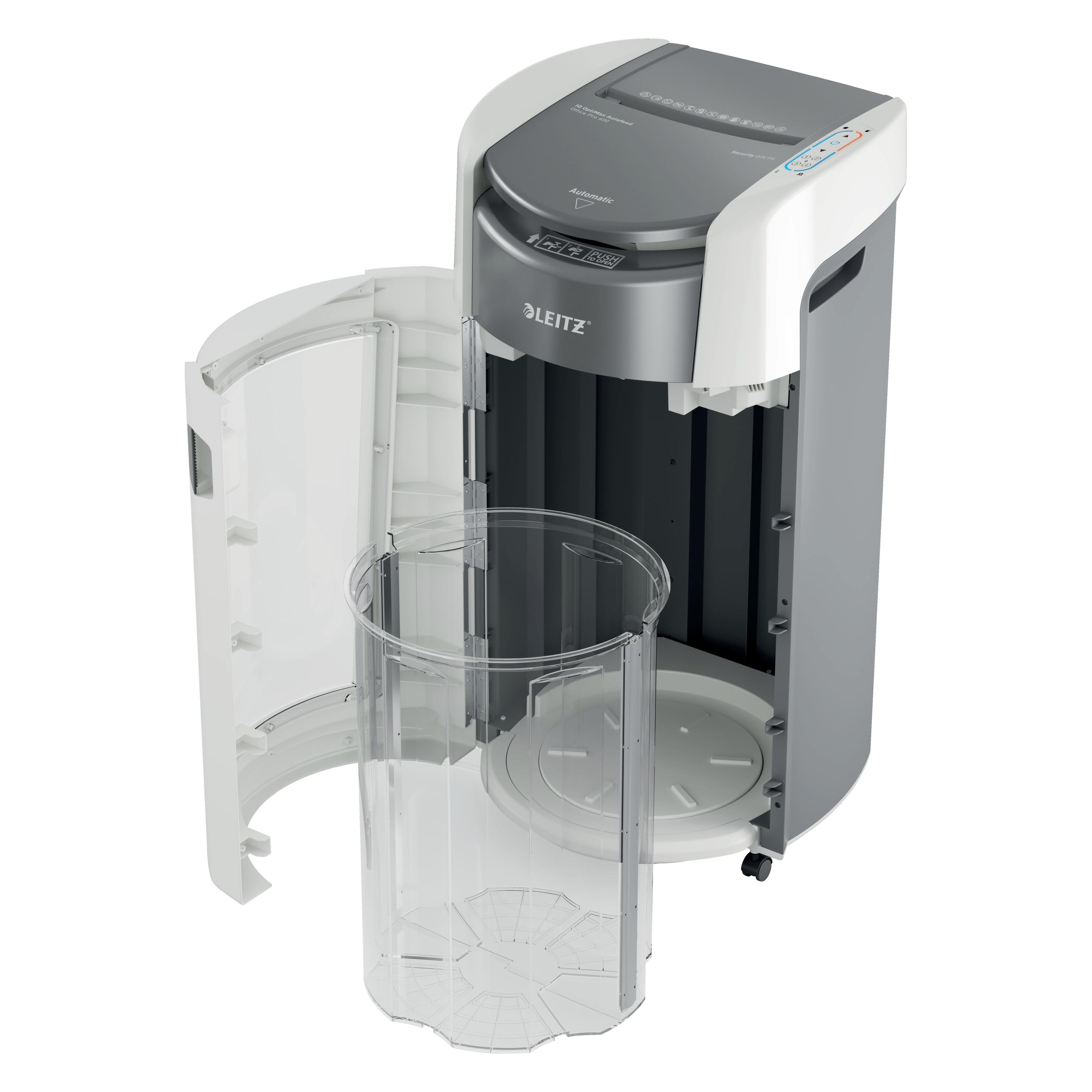 Leitz IQ OptiMax Office Pro 600 Automatischer Aktenvernichter, P5 (80430000)