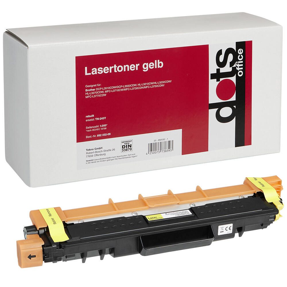 dots Toner kompatibel zu brother TN243Y gelb 1268,0009-DOTS