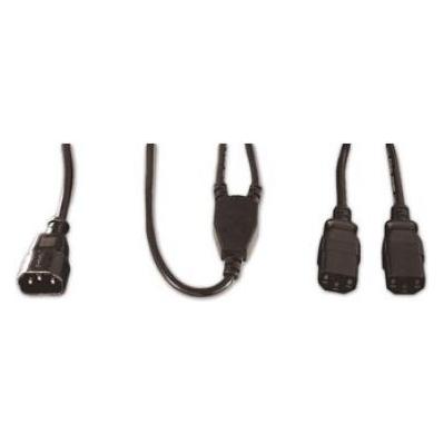 Tecline CUC Exertis Connect 580490 Schwarz 1.8m C14-Koppler 2 x C13-Koppler Stromkabel (1.80 m) (580490)