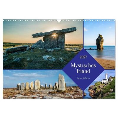 Mystisches Irland (Wandkalender 2027 DIN A3 quer), CALVENDO Monatskalender