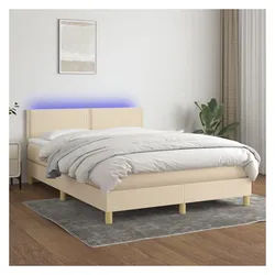 vidaXL, Boxspringbett, Gamisus (Flach mit Nägeln) (140 x 200 cm)