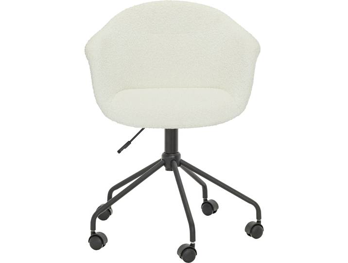 Bürostuhl - Farbe: weiss/schwarz - Material: Stoff - 21