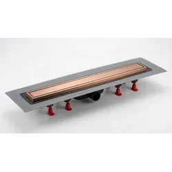 SAT Aurum Duschrinne 65 cm gebürstet Roségold matt voll SATZLAB70BRG