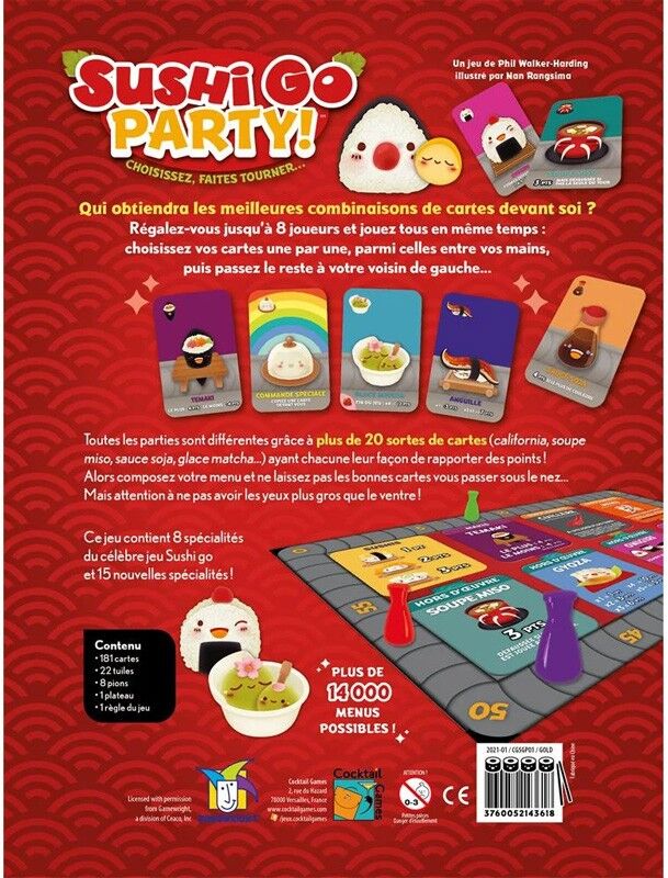 Cocktail Games Sushi Go ! Party