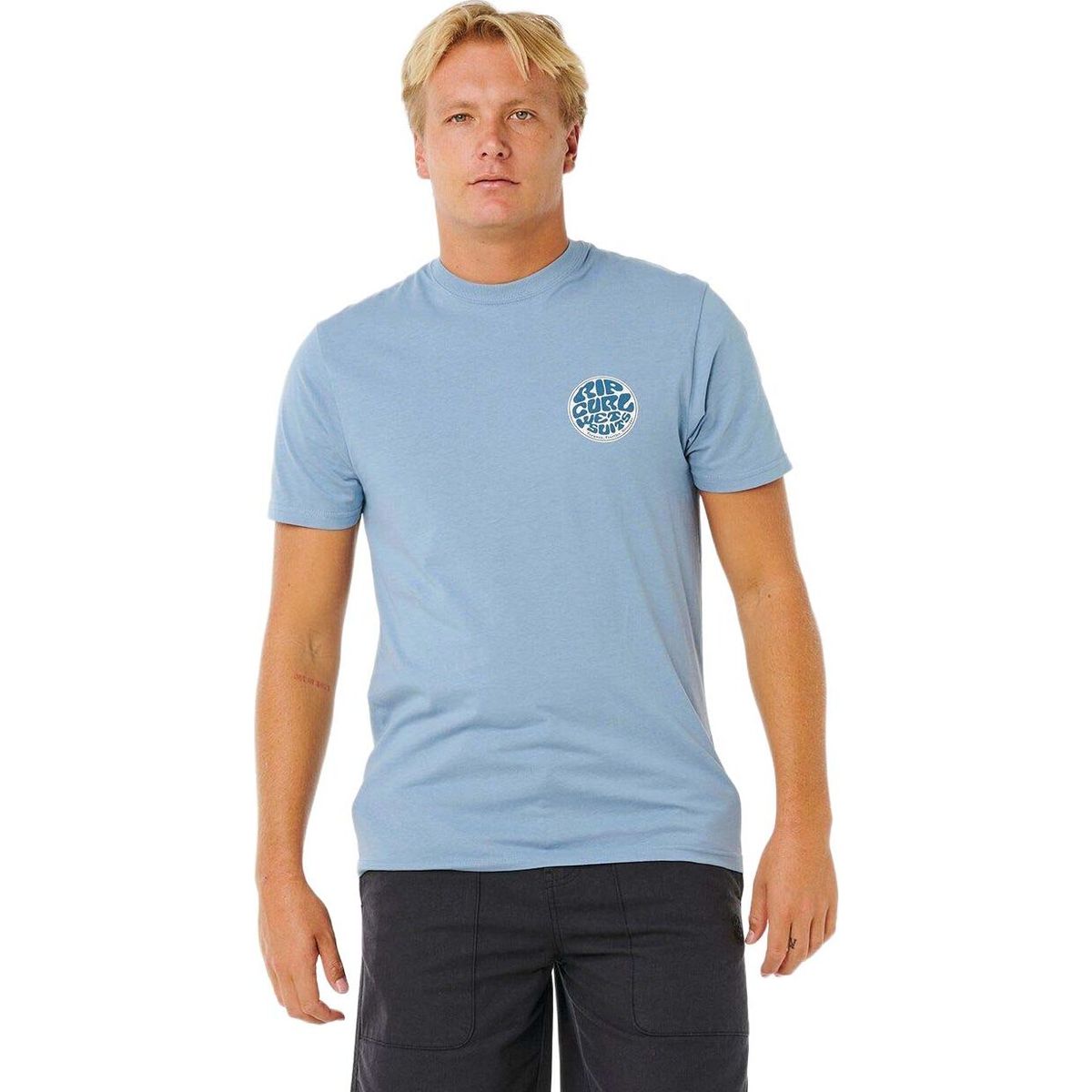 RipCurl Wettie Passage Icon Tee faded denim (4737) XS 10EMTE-4737-XS