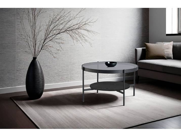 Table basse Lekaalet Ø 74cm Gris