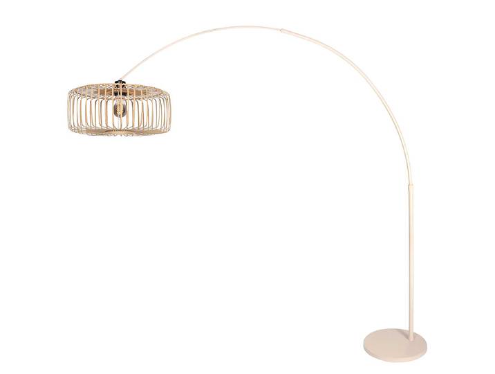 Bogenleuchten Hisir Typ F 50 x 240 x 230cm Beige/Beige Material: Metall Metallart: Aluminium Oberfläche Metall: Lackiert E27