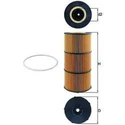 Ölfilter MAHLE OX 832D