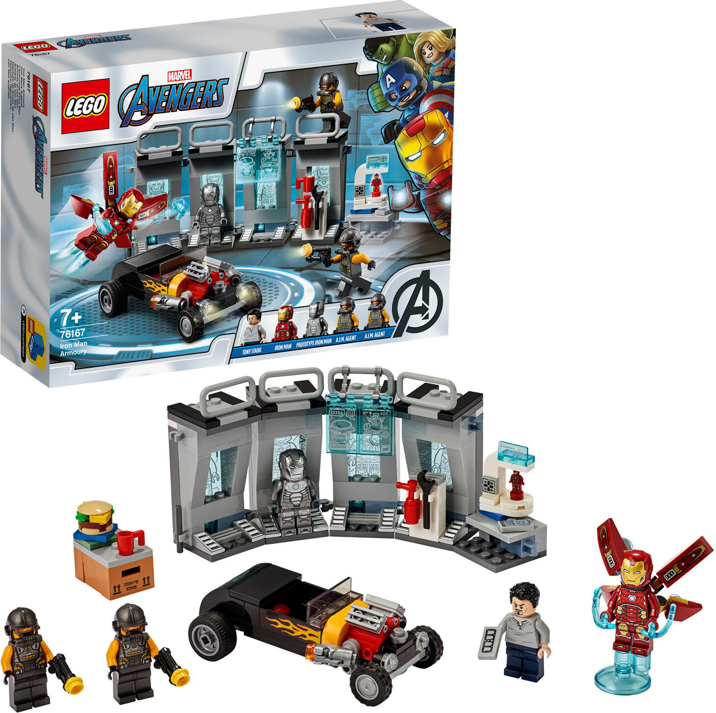 LEGO 76167 Marvel Avengers Iron Mans Arsenal Superhelden uitbreidingsset