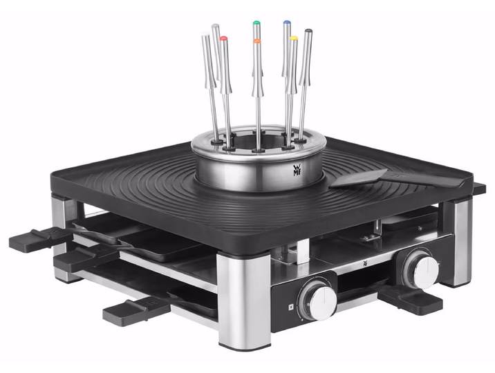 WMF LUMERO Gourmet Station 3-in1 – Raclette Ofen/Raclette Grill – schwarz / chrom