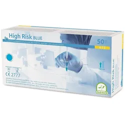 BodyProducts 500 Nitrilhandschuhe MEDI-INN High-Risk - blau - Gr. M - Einmalhandschuhe