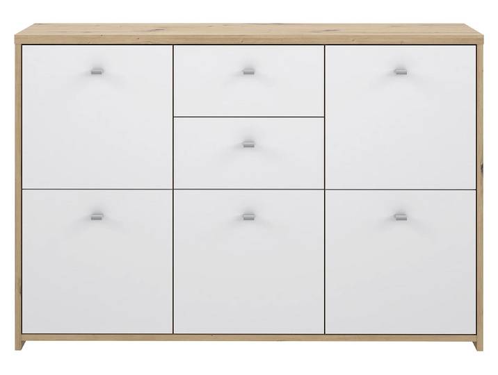 COMMODE FORTE BEST\, modèle \ CHEST\ \, avec 5 portes et 2 tiroirs\, en panneaux de particules\, finition \ Artisan Ei