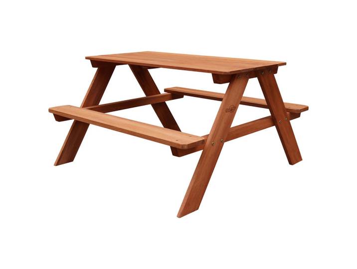 Gartengarnitur, Braun, Holz, Hemlocktanne, 89x50.5x89 cm, EN 71, CE, FSC 100%, Gartenmöbel, Gartengarnituren, Gartenmöbel-Set