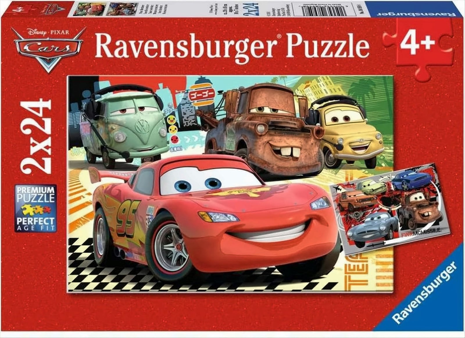 Ravensburger Disney Pixar Cars Nieuwe Avonturen Kinderpuzzel 2 x 24-delig