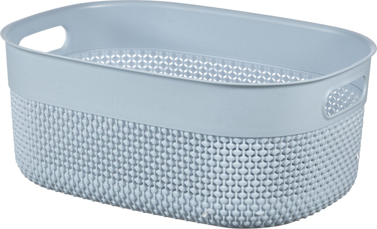Curver Filo Mand M - 12L - Stone Blue - Open Weave Plastic