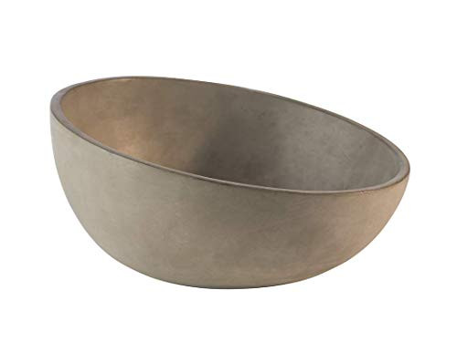 APS Schaal Element Beton Grijs, Stapelbaar, Ø: 26 cm, H: 7,5 cm