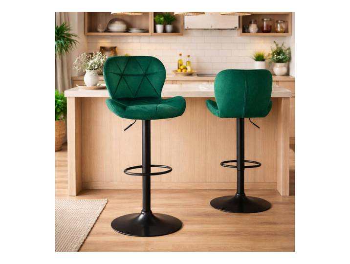 HAGO Barhocker Barhocker Stuhl Bistrohocker Tresenstuhl Hocker Samt Höhenverstellbar