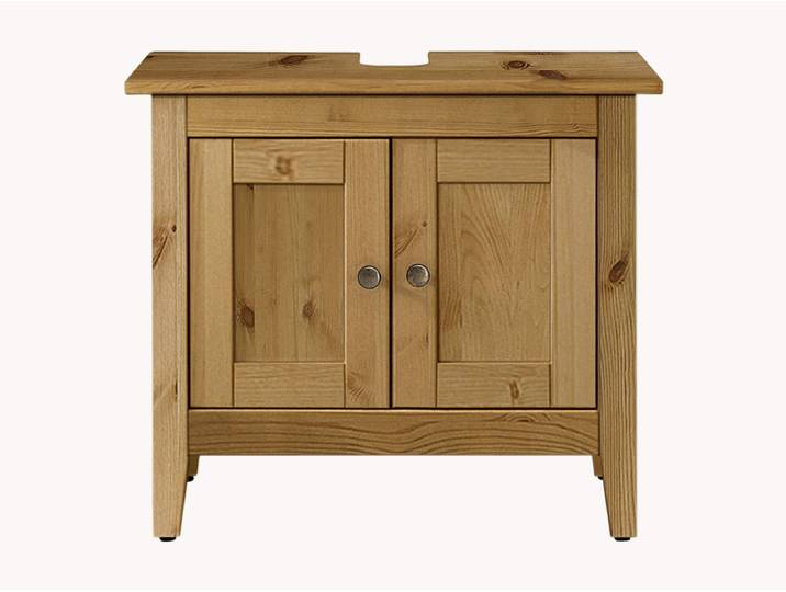 Waschbecken-Unterschrank Nitida - 57x65x38 cm - gelaugt/geölt