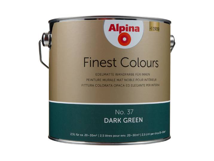 Alpina Wandfarbe Finest Colours Dark Green 2.5 l Matt