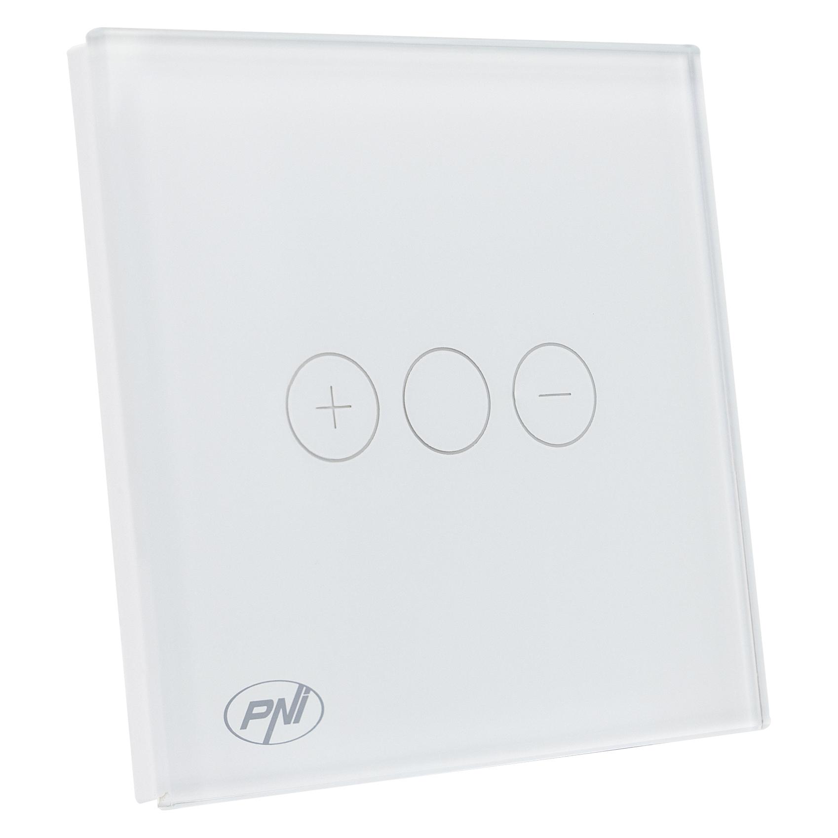 PNI Einfacher Schalter mit Berührung und Dimmer SafeHome DIM101, 1X700W, Live Wire, ohne Null, Glas (43697931)