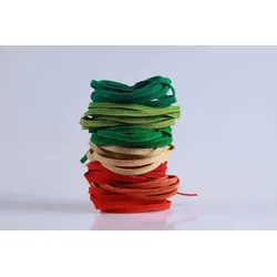 Elastisches Gummiband | 7er-SET | 5 mm | Weihnachtsfarben | je 5 mtr. | Deutsche Herstellung