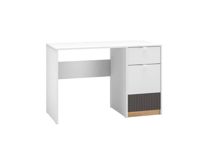Bureau 1 porte 1 tiroir Ronan Blanc