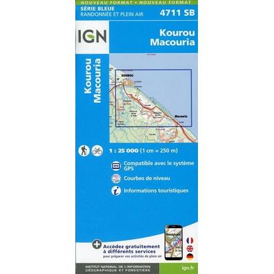 Kourou.Macouria 1:25 000, Karte von Collectif Ign, IGN Frankreich, 978-2-7585-4991-8