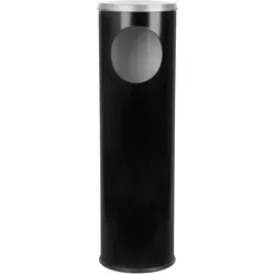 Stalgast Standaschenbecher mit Papierkorb, schwarz