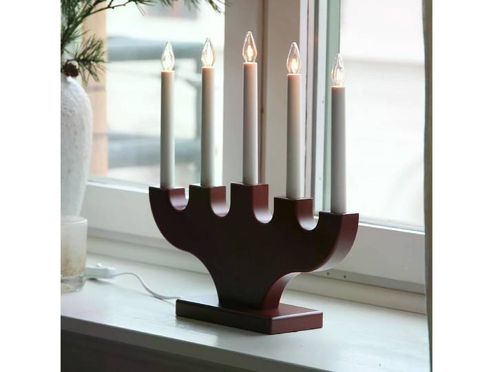 Objet déco Spira 36 x 36 x 9cm Rouge foncé