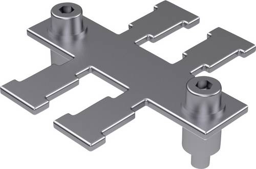 Hebotec 1041-010C 1041-010C Kabelabfangleiste Kabelabfangschiene Edelstahl 1St.